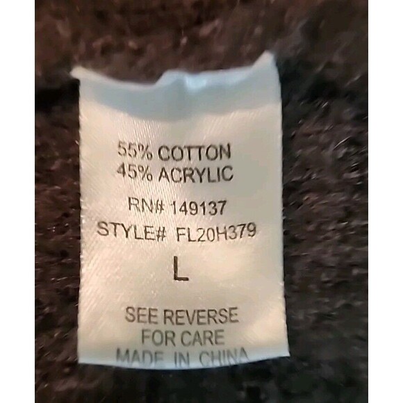 Hyfve Open Long Cardigan Sweater Coat Gray Long Sleeve Pockets Jacket Large - Picture 5 of 8